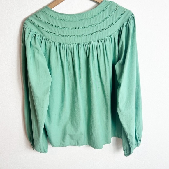 UNIVERSAL THREAD WOMEN'S GREEN LONG SLEEVE BLOUSE SIZE LARGE - Picture 3 of 7